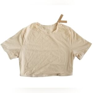 SKIMS Fits Everybody Super Cropped T-Shirt Top SAND 3X NWT